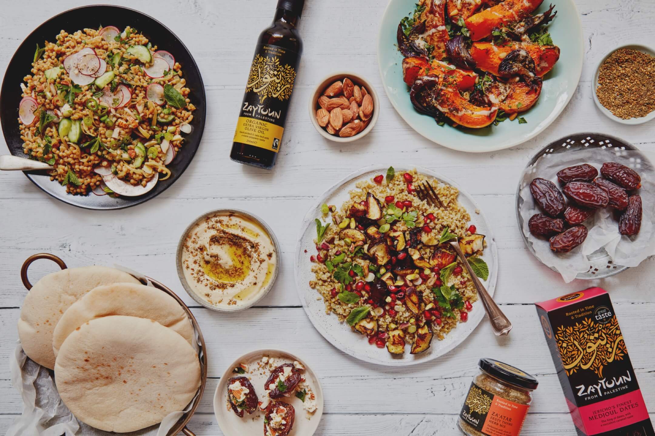 Medjool dates and Olive Oil from Palestine UK