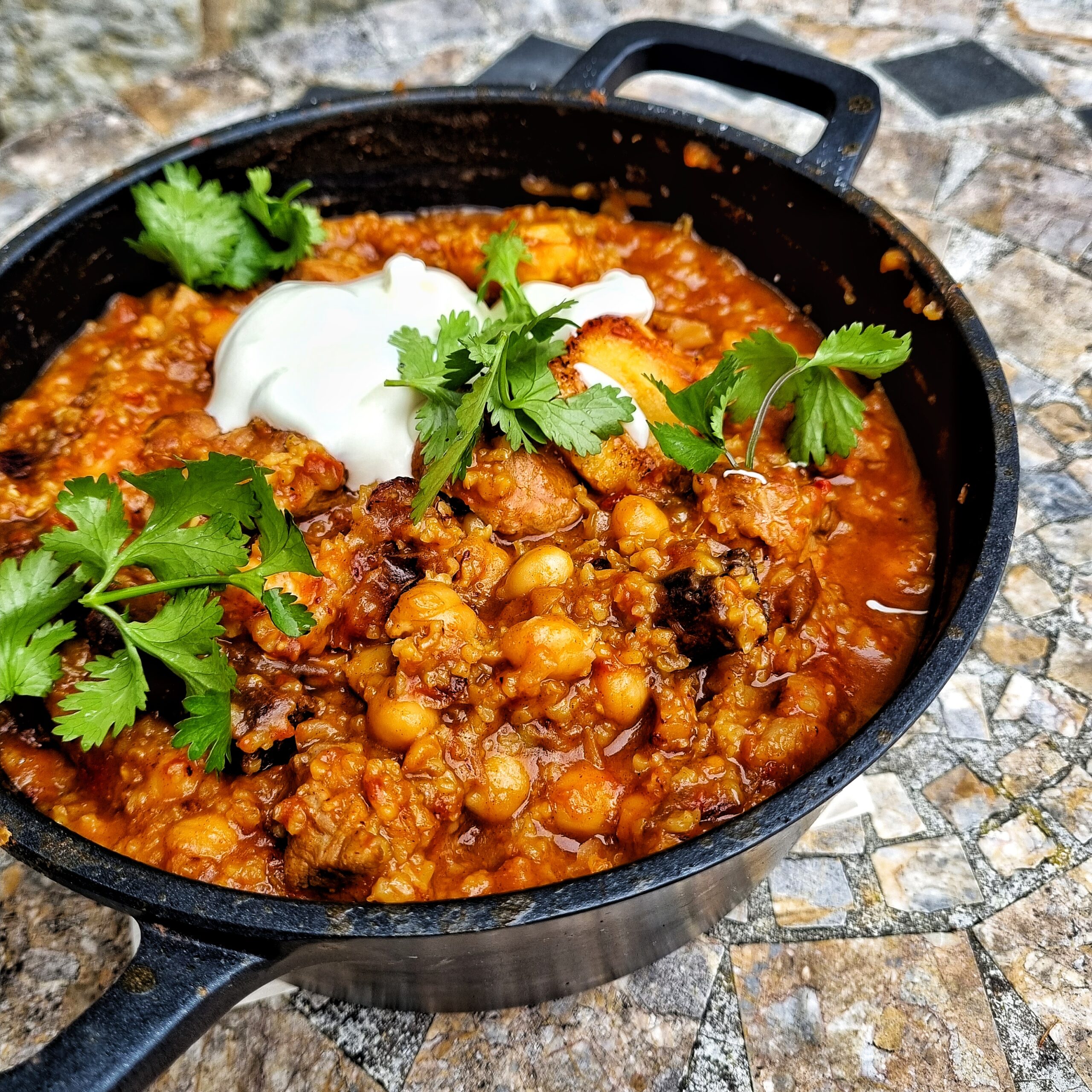 Lamb, date & freekeh tagine Zaytoun